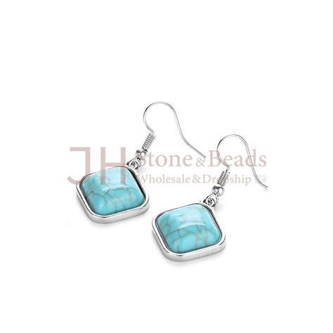 Square Green Turquoise Jewellery Set Moq 6 Sets Jh B2b Wholesale