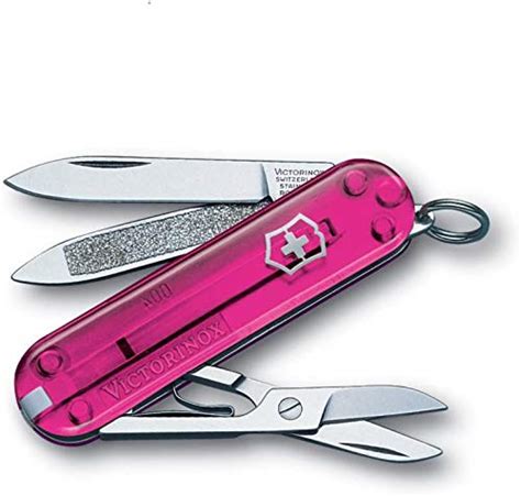 Victorinox Swiss Army Classic SD Pocket Knife Translucent Pink 58mm