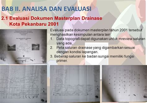 BAB I PENDAHULUAN BAB II ANALISA DAN EVALUASI BAB III MASTERPLAN