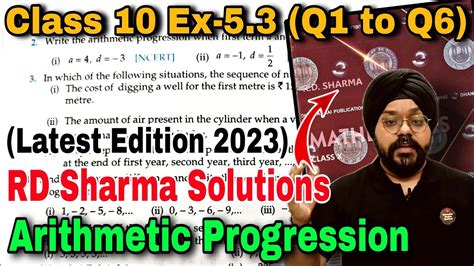 Rd Sharma Solutions For Class Maths Chapter Arithmetic Progression