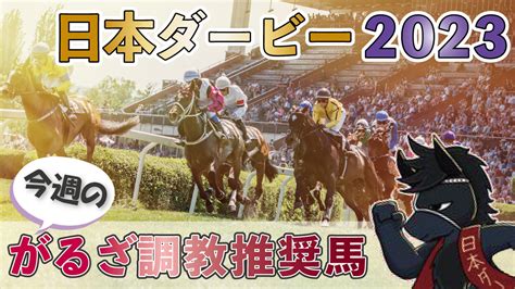 【今週のがるざ調教推奨馬】2023年日本ダービー（gⅠ） 【競馬好きへ】がるちゃんの初めの一歩