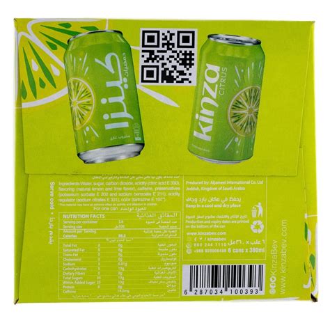 Kinza Carbonated Drink Citrus 6 X 360 Ml Online At Best Price Cola