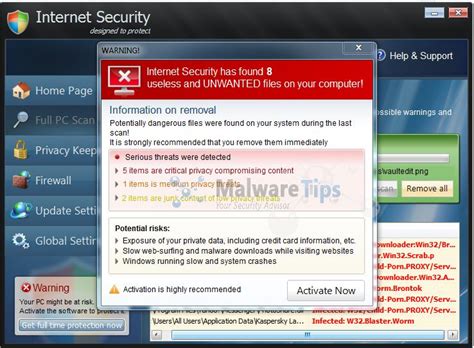 Remove Internet Security Virus Removal Guide