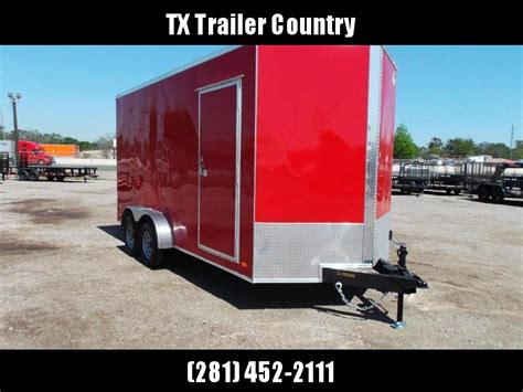 2022 Covered Wagon Trailers 7x14 Tandem Axle Cargo Trailer Enclosed Trailer 7ft Interior