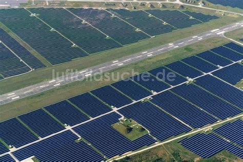 Neuhardenberg Von Oben Solarpark Solarkraftwerk Und