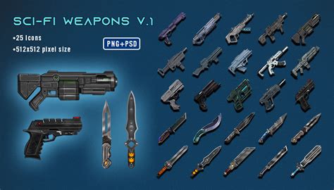 Sci-Fi Weapons | GameDev Market