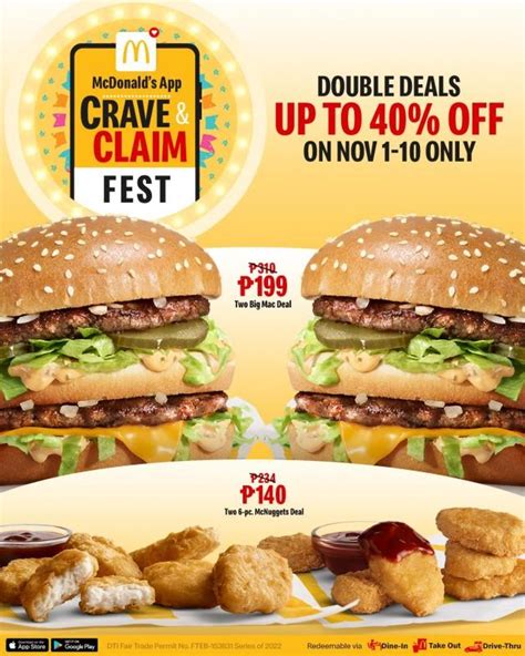 Deals Are Just Too Good At The Mcdonalds App Crave And Claim Fest They