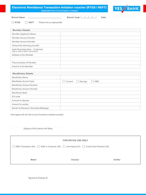 Yes Bank Rtgs Form Fill Online Printable Fillable Blank PdfFiller