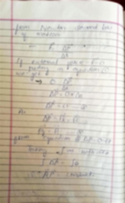 SOLUTION Law Of Conservation Of Momentum With Complete Explanation