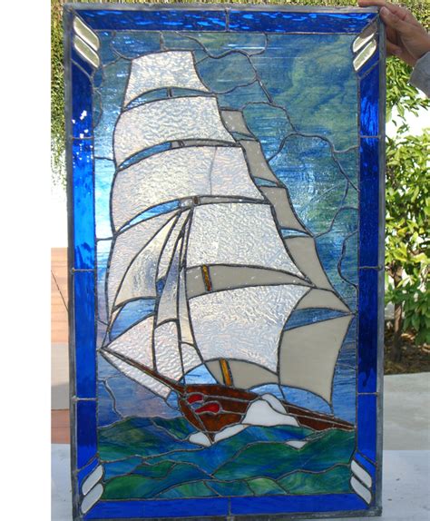 Ocean Series, Clipper Ship | James Thomas Stained and Leaded Glass