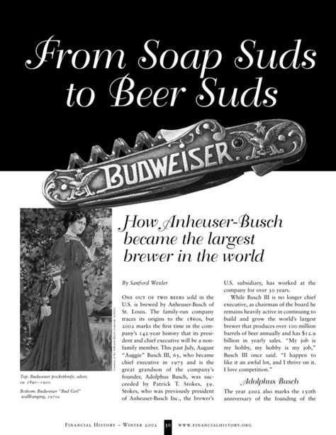 How Anheuser Busch Became The Largest Brewer In The World