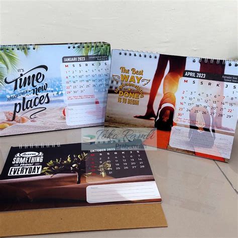 Jual Kalender Meja Quotes 2023 Kalender Meja Aesthetic Goals Quotes