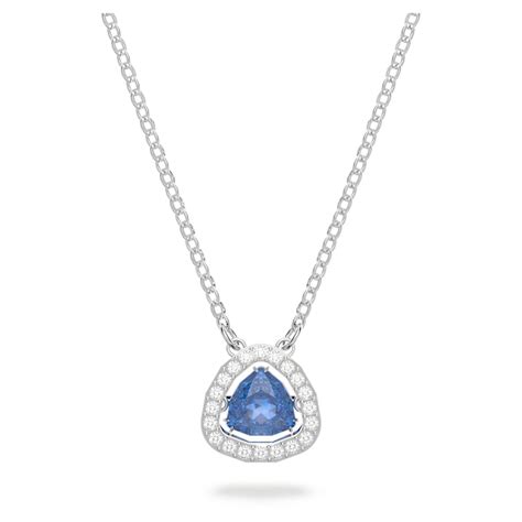 Millenia Necklace Blue Rhodium Plated Swarovski