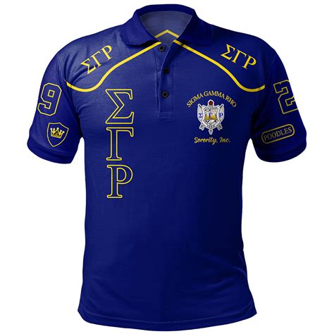 sigma gamma rho polo shirt greek sorority style