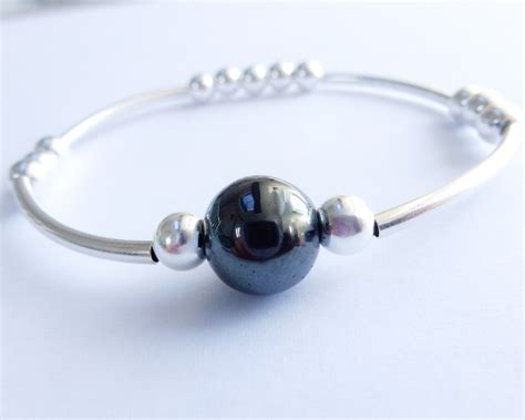 Hematite Sterling Silver Bracelet Dsikorska