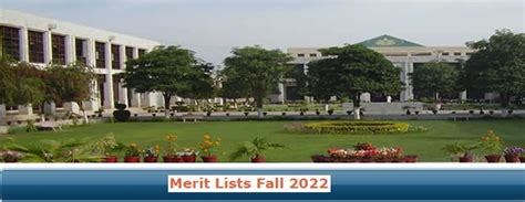 Agriculture University Peshawar Merit List 2024 1st 2nd 3rd Online