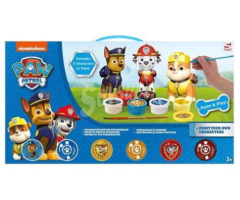 Patrulla Canina Juego Art Stico Creativo Pinta Tus Figuras Paw Patrol