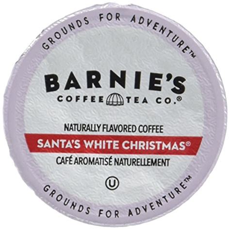 Barnies Coffee Santas White Christmas Single Serve 10 Count