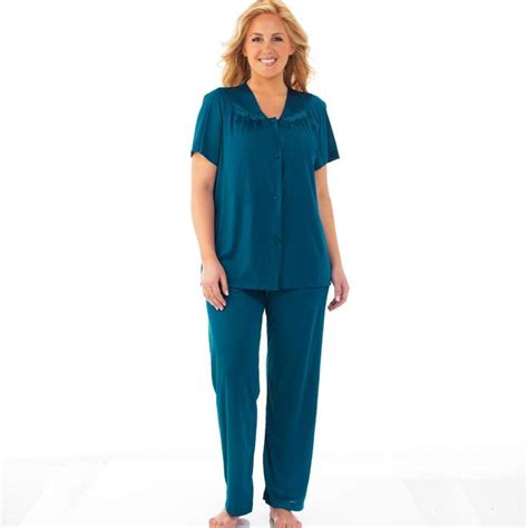 Vanity Fair Womens Vanity Fair Colortura Short Sleeve Pajama Set