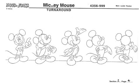 Mickey Mouse Character Sheet