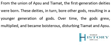 Ancient Mesopotamian Deities Apsu and Tiamat: History, Myths & Facts - World History Edu