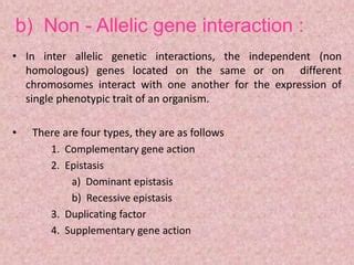 Interaction Of Genes Ppt