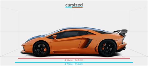 Dimensions Lamborghini Aventador 2011 2017 Vs Bugatti Chiron 2016 2022