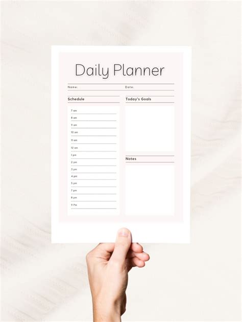 Daily Planner to Do List Digital Planner Downloadable Planner Printable Planner Organiser - Etsy