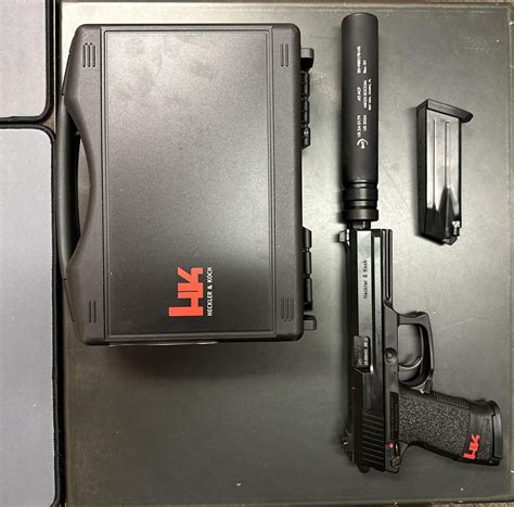 Heckler Koch Mk Socom Pistol With B T Mk Suppressor Combo