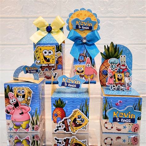 Kit Personalizados Bob Esponja Menino Elo