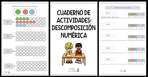 Cuaderno De Actividades Descomposición Numérica En Primaria