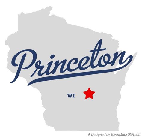 Map of Princeton, WI, Wisconsin