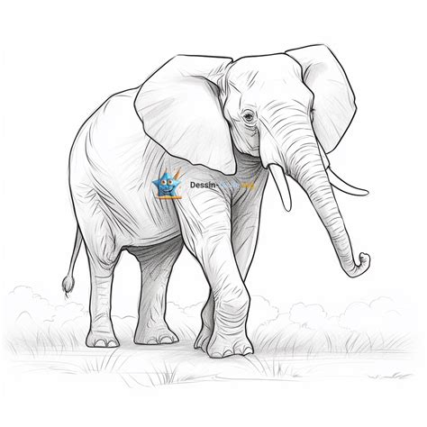 Dessin éléphant Facile Eléphant Dessin Facile à Faire