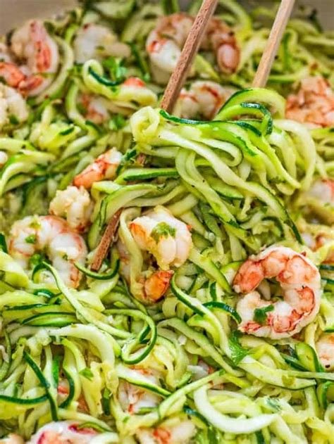 Shrimp Scampi With Zucchini Noodles Cooktoria