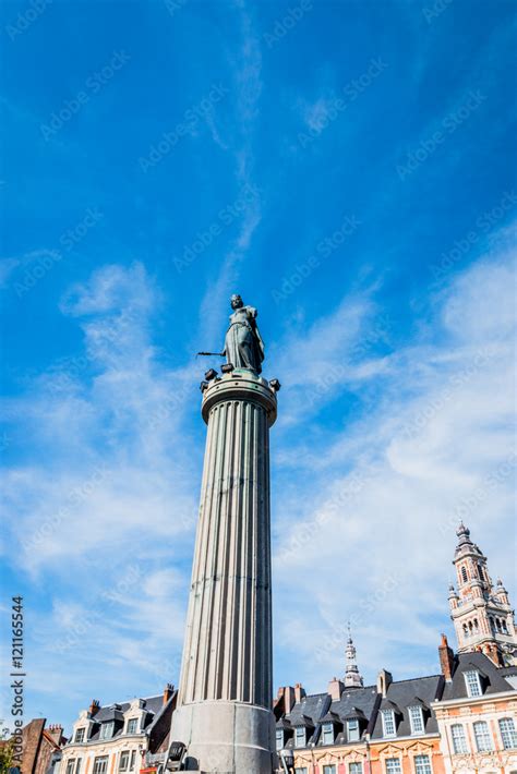 Colonne De La D Esse Place Du G N Ral De Gaulle Lille Stock Photo