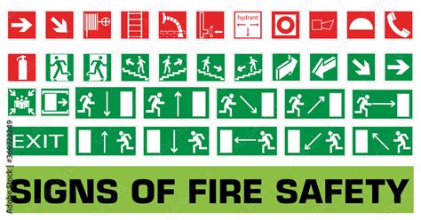 Fire safety icon set. Stock Vector | Adobe Stock