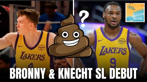 Bronny James Lakers Sl Debut Convo Goes Left Fast Heated Youtube