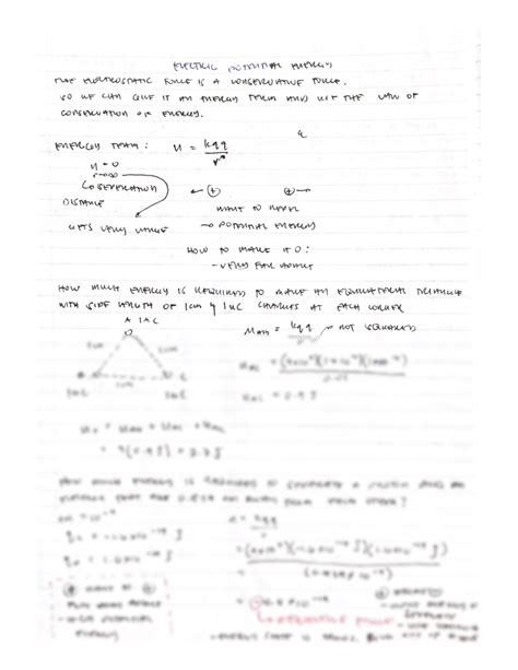 SOLUTION: Electric potential energy with examples - Studypool