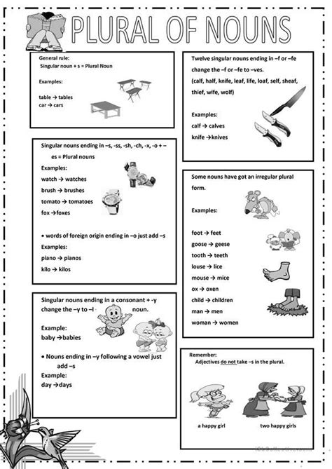 Plurals Wordsearch English Esl Worksheets For Distance Learning And