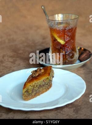 Azerbaijan baklava. Traditional Azerbaijan dessert baklava. Sweet ...