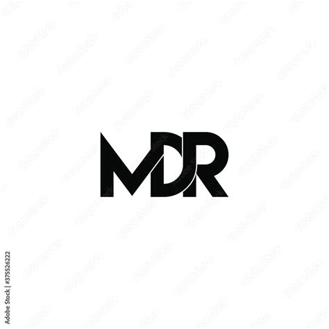 mdr letter original monogram logo design stock vector adobe stock