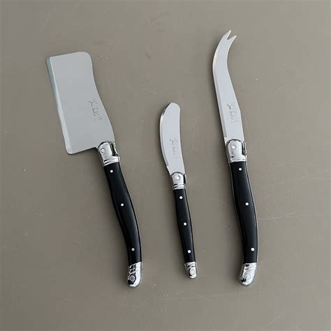 Laguiole 3 Cheese Knives Olive In Box Kom Amsterdam