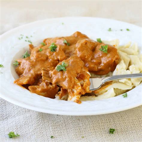 Hungarian Chicken Paprikas With Homemade Spaetzle