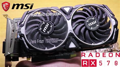 UNBOXING MSI RX 570 ARMOR 4Gb OC COLOCACIÓN en Español MI NUEVA