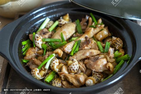 花螺鸡煲中国菜系食品餐饮摄影素材汇图网