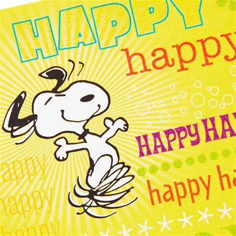 Peanuts® Snoopy Happy Dance Birthday Card Greeting Cards Hallmark