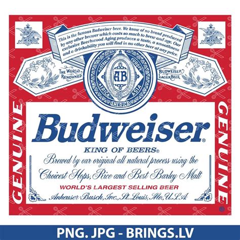 Budweiser Logo PNG, JPG, Tumbler Decal, for Waterslide | Budweiser beer, Beer logo, Beer stickers