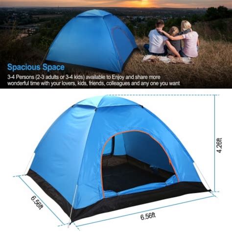 4 Persons Waterproof Pop-Up Camping Tent, 1 Set - Pick ‘n Save