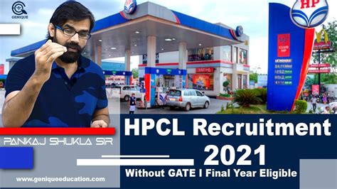 HPCL Recruitment 2021 Without GATE I Final Year Eligible YouTube