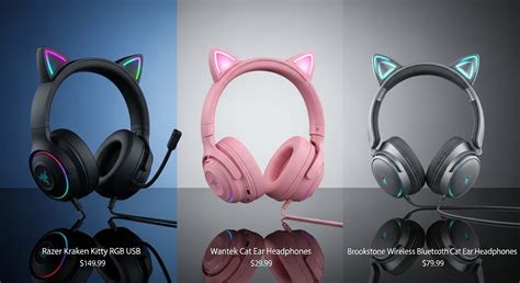 discover   cat ear headphones ultimate wireless  bluetooth